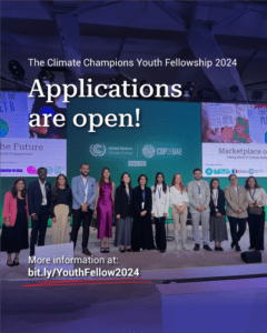 The Climate Champions Youth Fellowship 2024(Fully-funded and open to all nationalities)