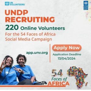 Become a UNDP Volunteer for the 54 Faces of Africa Social Media Campaign: Amplifying African Voices for Development